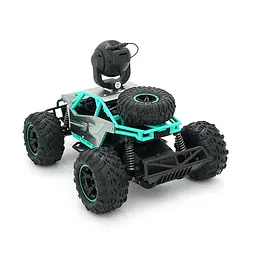 Дитяча машинка YT41594 на радіокеруванні+камера 720P, Black/Green, Box - мініатюра 4