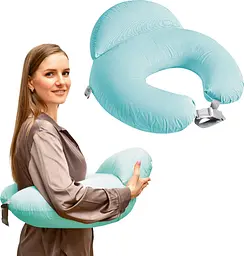 Подушка для годування Sei Design диванчик мята смужка 60х70х16 см (8-35409*004) - мініатюра 2