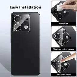 Скло захисне Dengos Xiaomi Redmi Note 15 Pro 5G + camera protection Black (DG-TGSCP-13) - мініатюра 3