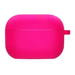 Силіконовий футляр з мікрофіброю для навушників Airpods 4 Рожевий / Barbie pink