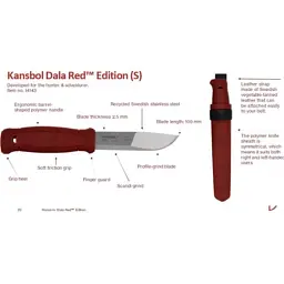 Ніж Morakniv Kansbol stainless steel Dala Red (14143) - мініатюра 7