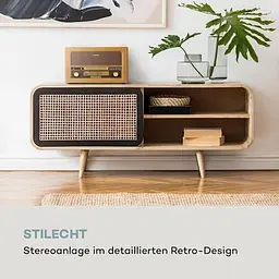 Акустична ретро стереосистема Auna Belle Epoque Retro Stereo (10040054) - мініатюра 2