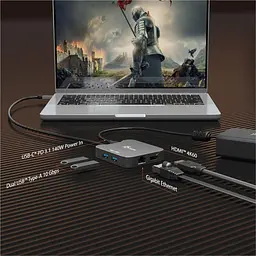 Багатопортовий мультиадаптер J5create JCD3191-N, USB Type-C 5-в-1 білий - мініатюра 6