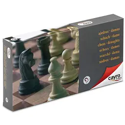 Настільна гра CAYRO Магнітні шахи-шашки великі (поле 32x32 см) (455)