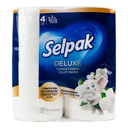 Туалетний папір Selpak Deluxe Cotton Enriched білий 4 шт. - мініатюра 4