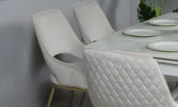 Стіл Рим обідній розкладний білий глянець 1600/2400x900x750 ноги білі - мініатюра 12