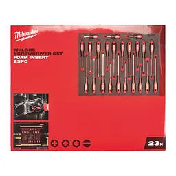 Ложемент з викрутками з триграними рукоятками Milwaukee, (23шт) (45х536х417мм) для візків - мініатюра 3