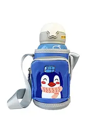 Дитячий термос - поїлка в сумці з чашкою 3 в 1 600 ml Mumlove Синій - мініатюра 2