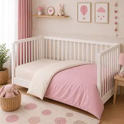 Дитяча постільна білизна MIRSON BABY фланель Milk/Pink 110х160см (2200012800287) - мініатюра 7