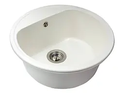 Кухонна мийка Miraggio MALIBU white (0000031) Граніт, Врізна, Білий - мініатюра 3