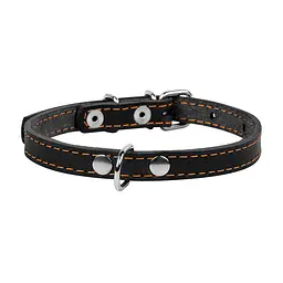 Нашийник "CoLLaR" одинарний (ширина 20мм довжина 32-40см) чорний - мініатюра 2