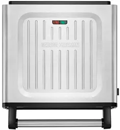 Гриль George Foreman 28000-56 Smokeless Grill 1575 Вт антипригарне покриття білий/сталь (28000-56) - мініатюра 2