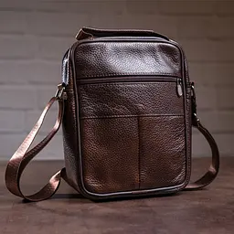 Чоловіча шкіряна сумка Vintage 22,5х18,5х5 см sum0012794 - мініатюра 4