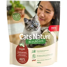 Сухий корм Mera Cats Nature Sensitive Insekt (Insekt) з комахами для котів із чутливим травленням 400 г