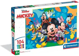 Пазл Clementoni SuperСolor: Міккі Маус та друзі, Disney (SuperСolor - Disney Mickey and Friends World Puzzle - 104 pcs.), 104 ел. (25053)
