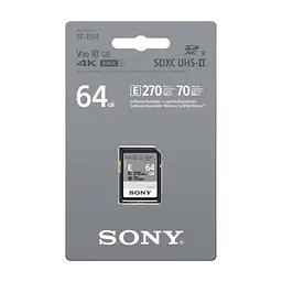 Карта пам'яті Sony 64GB SDXC class 10 UHS-II U3 V30 (SFE64A.ET4) - мініатюра 2