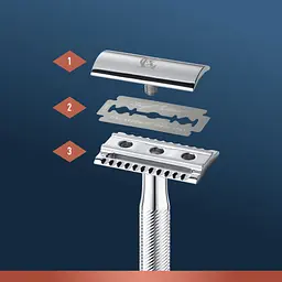 Бритва Gillette King C. Безпечна з 5 змінними лезами (7702018590148) - мініатюра 5