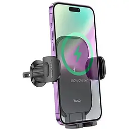 Тримач HOCO Journey wireless fast charging HW4 (air outlet) - мініатюра 5