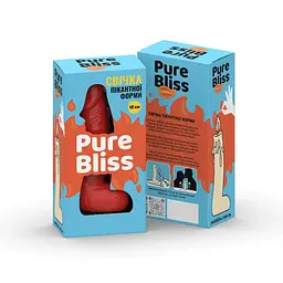 Свічка у вигляді члена Pure Bliss Mini Red 15 см - мініатюра 7