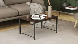Стіл журнальний приставний Террі Комбо Ferrum-decor 345x662x440 Чорний метал ДСП Венге Магія 16 мм (FRD-105554) - мініатюра 7