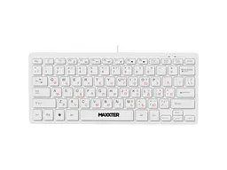 Клавіатура Maxxter KBM-C01W-UA White