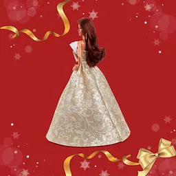 Колекційна лялька Barbie Signature Святкова брюнетка (JBH97) - мініатюра 4