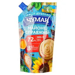 Майонез Чумак Настоящий 72%, 300 г (819104)