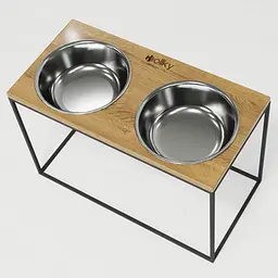 Hollky Base XXL40 — миски на підставці для дуже великих собак (2 × 2,8 л) - мініатюра 6