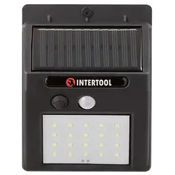 Ліхтар вуличний LED акумуляторний настінний Intertool LB-0112 3Вт x 100Лм x 1200мAч 1