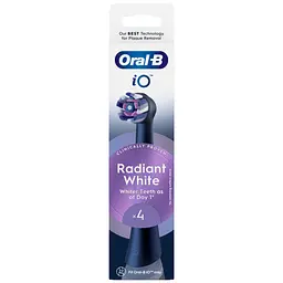 Змінні насадки до електричної зубної щітки Oral-B iO Radiant White блискуче відбілювання 4 шт. - мініатюра 2