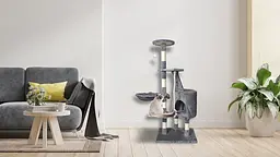 Кігтеточка у вигляді дерева висотою 118 см GREY Purlov 7935 Польша - мініатюра 10