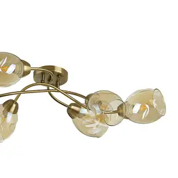 Люстра стельова Brille в спальню E27 60W AB (LK-684C/6) - мініатюра 5