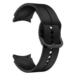 Браслет Five Classic для Samsung Galaxy Watch 4 - чорний ширина кріплення 20мм силікон Watchbands (W10-8WB90250090) - мініатюра 2