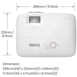 Проектор BENQ TH671ST, короткофокусний, DLP,1080P,ANSI 3000Lm,10000:1, 2хHDMI, USB,16:9, білий - мініатюра 7