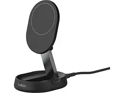 Бездротовий зарядний пристрій Belkin 15 Вт Magnetic Stand Qi2 Black (WIA008vfBK)