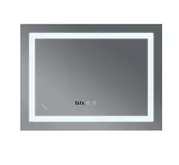 Дзеркало Mixxus Warm MR02-100x70 (годинник, LED-підсвічування, антизапотівання) (MI6002) - мініатюра 3