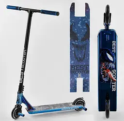 Самокат трюковий Best Scooter 69х12.5х93 см Чорно-синій 000231444 - мініатюра 2