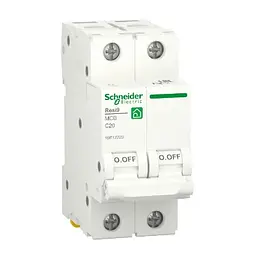 Автоматичний вимикач змінного струму Schneider Electric RESI9 20А, 2P, 6кА