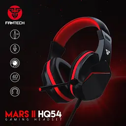Ігрові Навушники Fantech HQ54 Mars II Чорно-Червоний - мініатюра 2