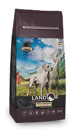 Сухий корм Landor Puppy Large Breed Lamb&Rice Ландор для цуценят великих порід Ягня з рисом 3 кг