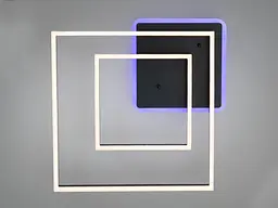 Стельова LED-люстра Diasha 2550BK LED 3color dimmer — чорна, 84 Вт, 55×55 см - мініатюра 4