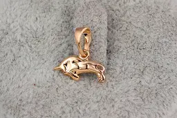 Кулон зодіак Xuping Jewelry тілець 1,2 см золотистий