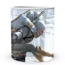 Кухоль GeekLand The Witcher Відьмак Цірі TW Геральт TW 002.040 330 мл білий - мініатюра 2