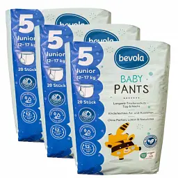 Підгузки-трусики Bevola 5 Junior (12-17 кг), 60 шт