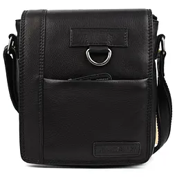 Чоловіча шкіряна сумка через плече Hill&Burry 19х25х5 см sum0025728 - мініатюра 3