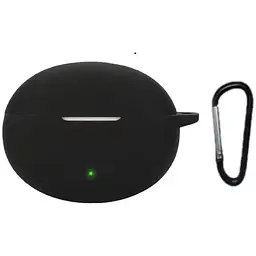 Чохол-накладка DK для Oppo Enco Air 4 | Silicone Candy Friendly з карабіном (017987) (black)