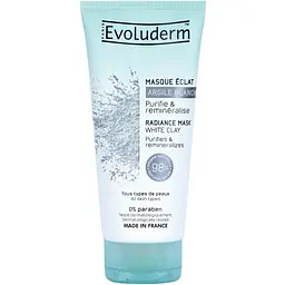 Маска для обличчя Evoluderm для всіх типів шкіри з білої глини 100 мл