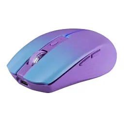 Миша бездротова Defender Mystery MM-301, Purple, Bluetooth 5.2 / USB 2.4GHz, оптична, 800 - 1600 dpi, 10G, 30 IPS, LED підсвічування, 5 кнопок, акумулятор (52301) - мініатюра 4