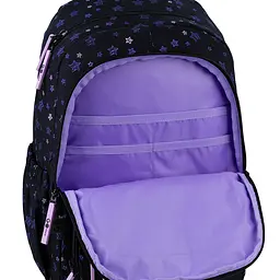 Рюкзак GoPack Education 120M-1 Stars Чорно-фіолетовий (GO26-120M-1) - мініатюра 12