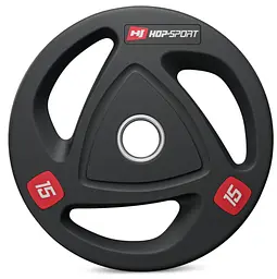 Диск олімпійський Hop-Sport 15кг - мініатюра 2